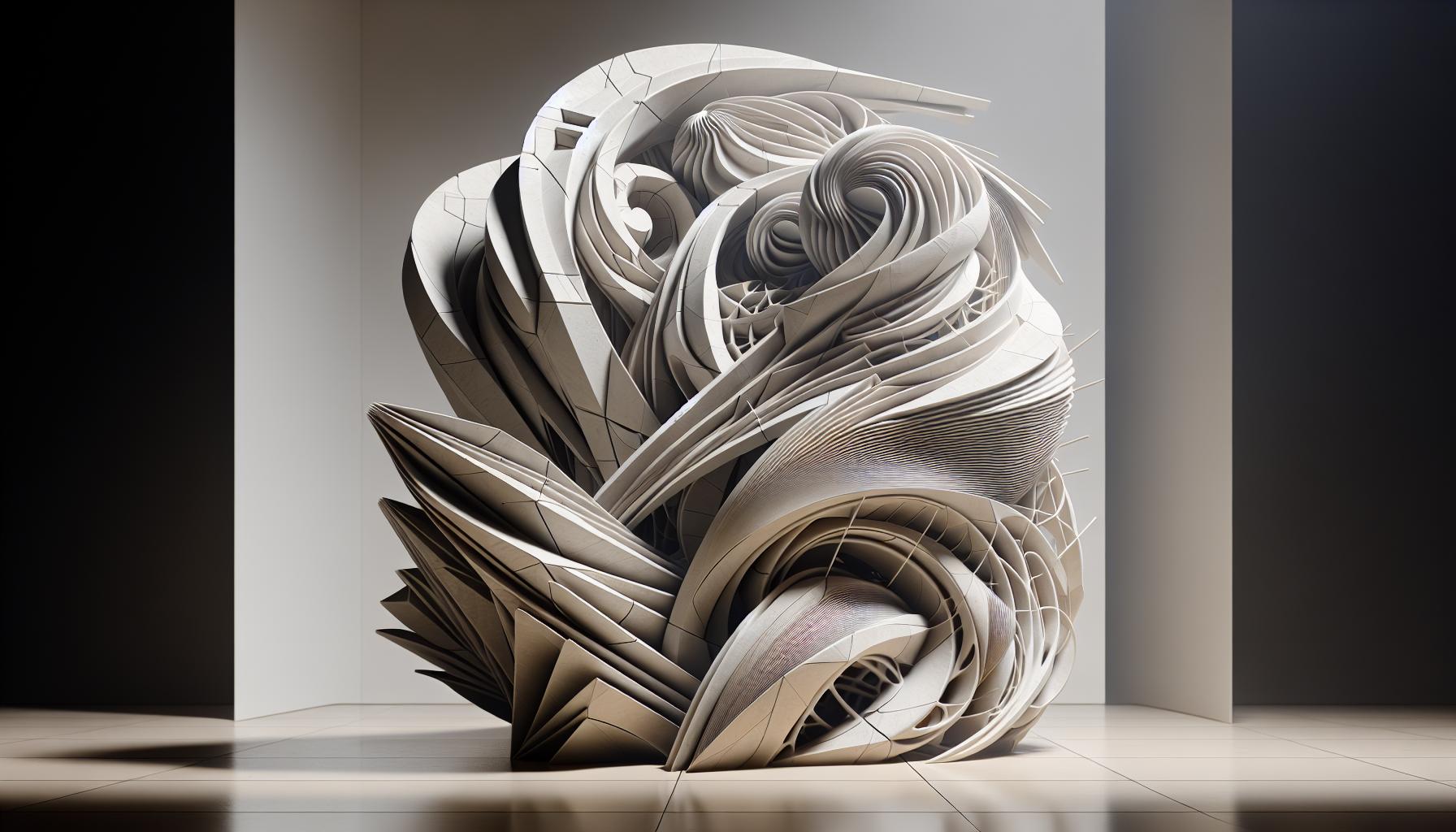 name and describe the artistic elements of this sculpture.